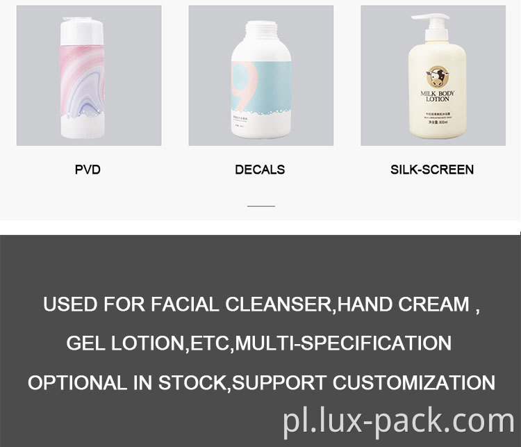 Szklana filta przeciwsłoneczna Serum Pompana plastikowa butelka do butelki z balsamu